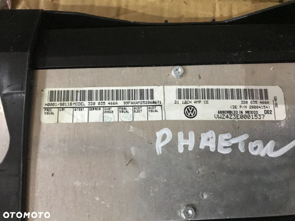 WZMACNIACZ VW PHAETON 3D0035466A - 2