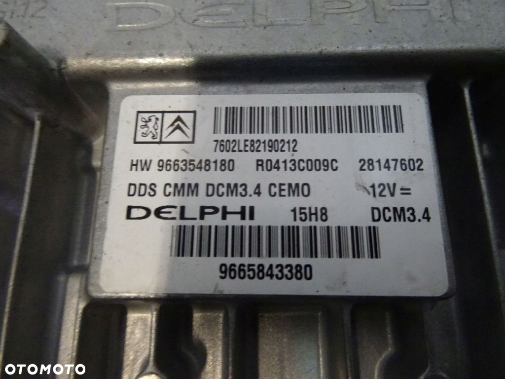 CITROEN C5 2.0HDI 136KM STEROWNIK 9663548180 - 2