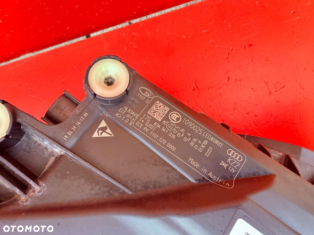 LAMPA PRAWA AUDI Q3 83A FULL LED MATRIX BDB EUROPA 83A941036 - 7