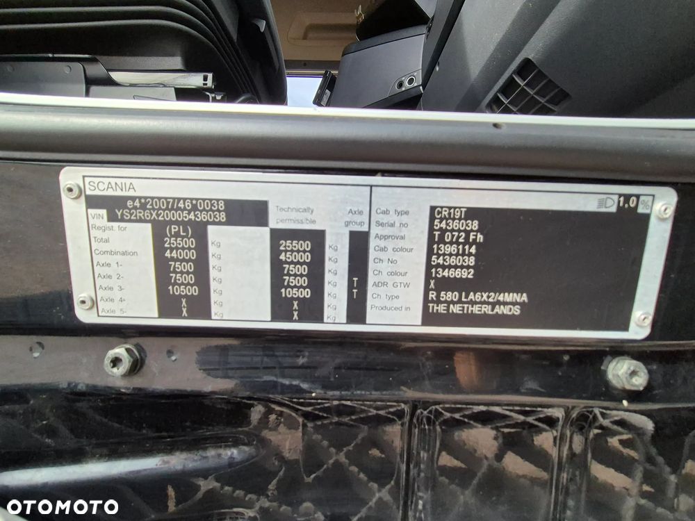 Scania SCANIA R580 V8 / 6x2/4 Środkowa Oś SKRĘTNA - 16