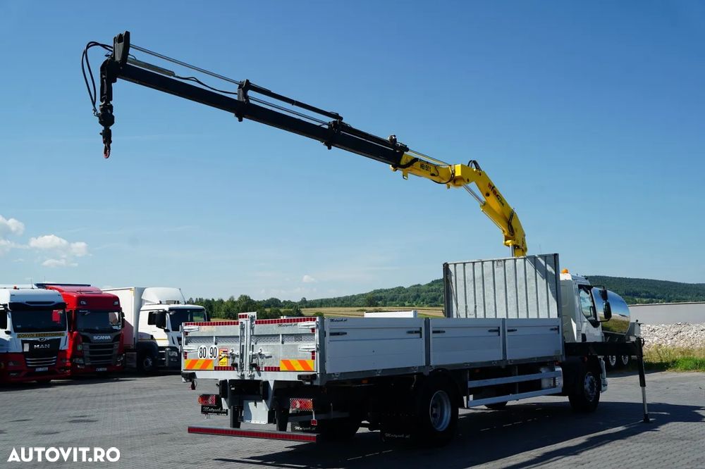 DAF LF 250 / 4X2 / LIVRARE - 7.3 + HDS HYVA HB 150X -E3 / RADIOCOMANDĂ / ROTATOARE / MAX. CAPACITATE DE RIDICARE: 5200 KG / EURO 6 - 6
