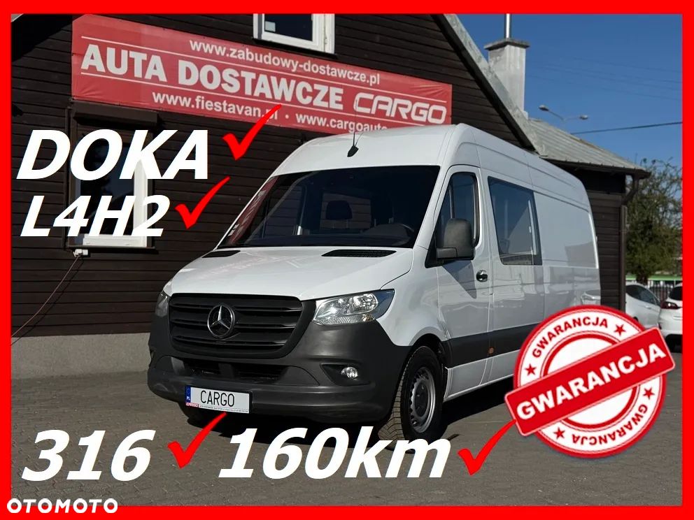 Mercedes-Benz SPRINTER SPRINTER 316 Doka 6 Osób * Auto Kupione w ASO Mercedesa * Gwarancja * 2,2 160Km * Bardzo oszczędny i dynamiczny silnik * 6-cio Stopniowa Skrzynia Biegów  * Kamera cofania * Parktronik * Klimatyzacja* Tempomat * MP3 * Bluetooth * USB * Hak Holowniczy -3,5t na haku * MAX L4H2 * W 100% Nie Malowany Oryginalny Lakier *  W 100% W Bezwypadkowy * W 100% Oryginalny Przebieg *