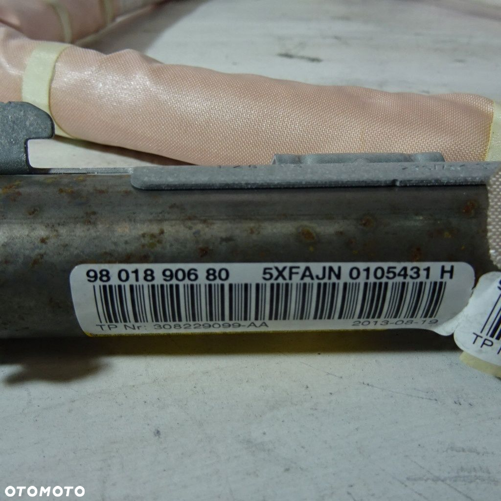 CITROEN DS4 AIRBAG KURTYNA PRAWA 9801890680 - 2