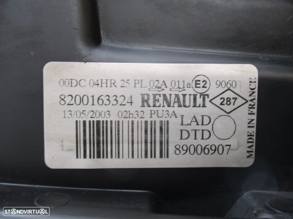 Farol Optica Renault Laguna Xénon 2001 a 2005 Esquerdo Direito - 6