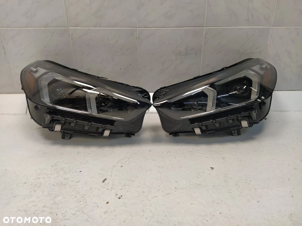 BMW X1 U11 REFLEKTOR LAMPA PRZÓD PRZEDNIA PRAWA FULL LED PRZETWORNICA KOMPLETNA USA CIEMNY ŚRODEK ORYGINAŁ NOWY - 2