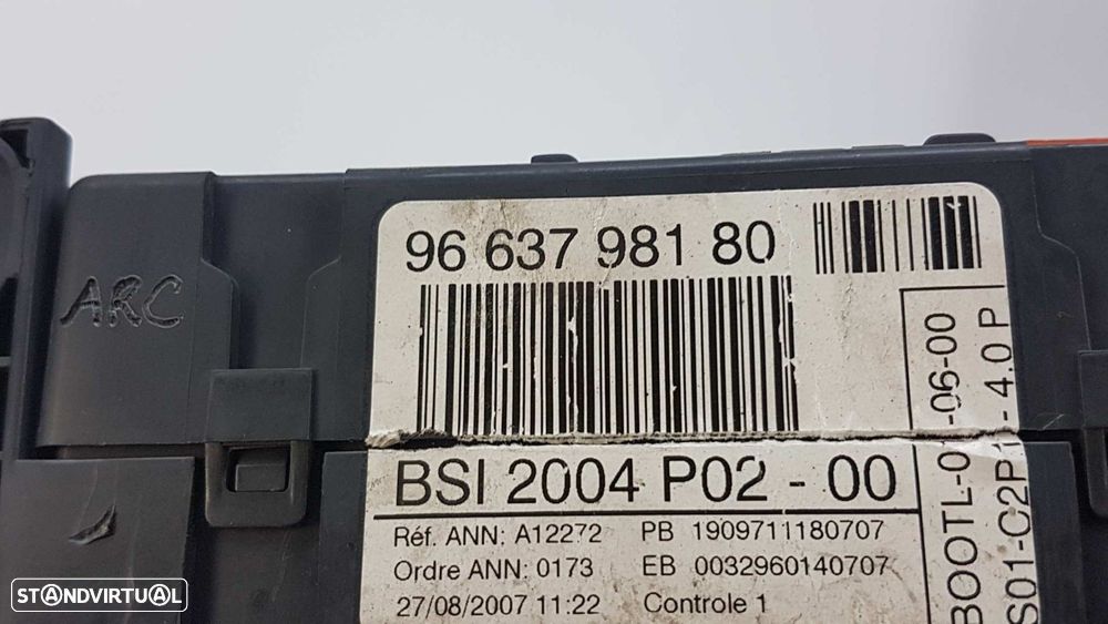 CAIXA DE RELÉS/ FUSÍVEIS PEUGEOT 308 CONFORT - 4