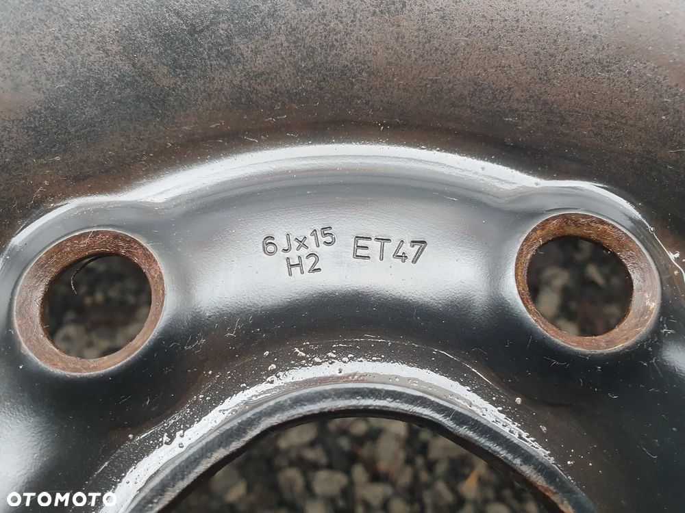 4x FELGA STALOWA FELGI STALOWE R15 6J 5x112 ET47 SKODA OCTAVIA II  SEAT AUDI A4 A6 VW CADDY 1K0601027C - 4