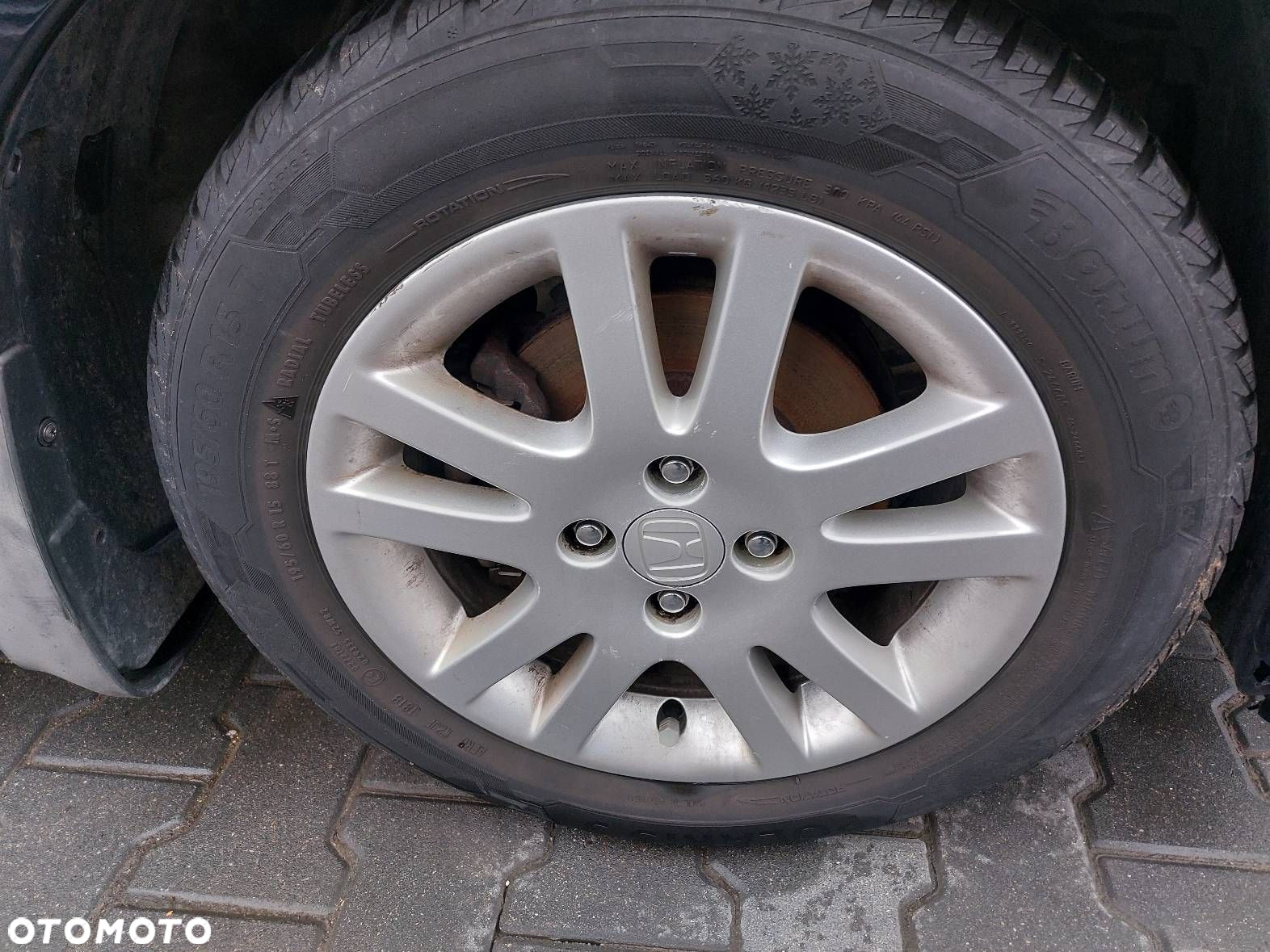 KOŁA KOMPLET OPONY ZIMOWE FELGI 4X100 195/60R15 HONDA CIVIC VII JAZZ - 7