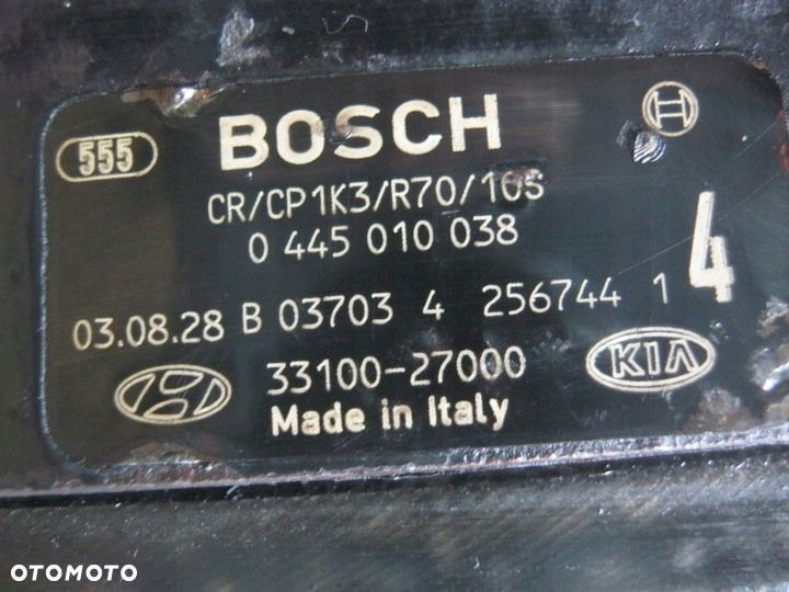 POMPA WTRYSKOWA HYUNDAI KIA 2.0 CRDI 33100-27000 0445010038 - 5