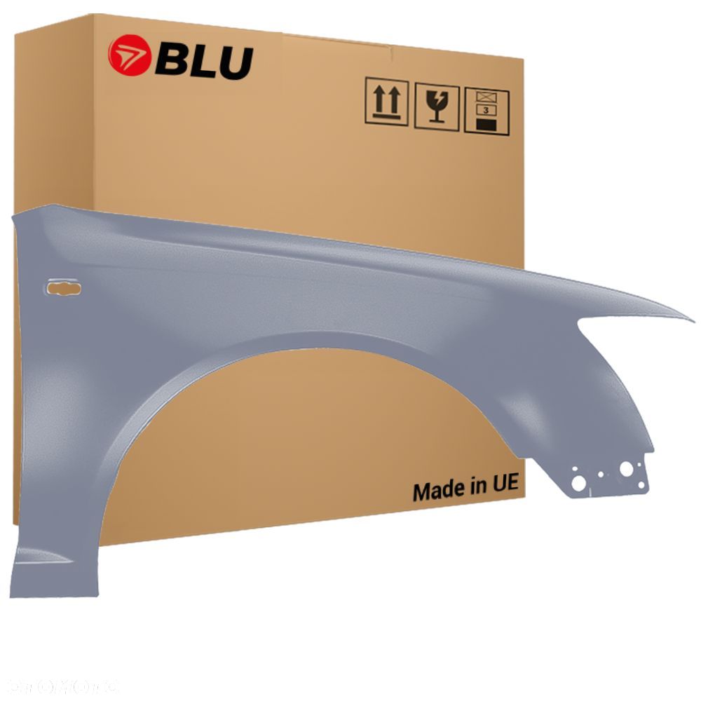 BLU Błotnik Audi A6 C6 LY7H Prawy Srebrny 2004-2008 przód AkoyaSilber - 1