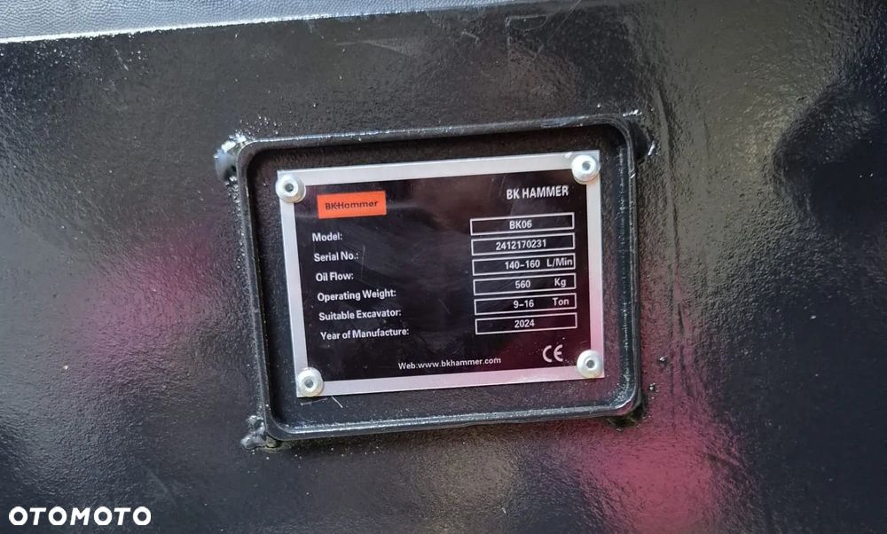Zagęszczarka Płytowa Hydrauliczna maszyny 10-15 T BK Hammer - 6