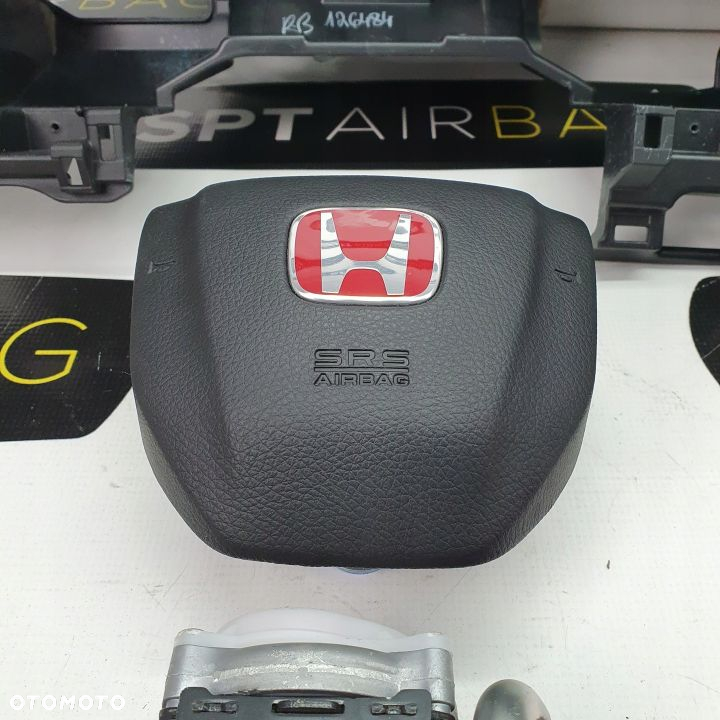 HONDA CIVIC X TYPER DESKA ROZDZIELCZA KONSOLA KOKPIT PULPIT PODUSZKI AIRBAG AIR BAG PASY KIT SET - 8