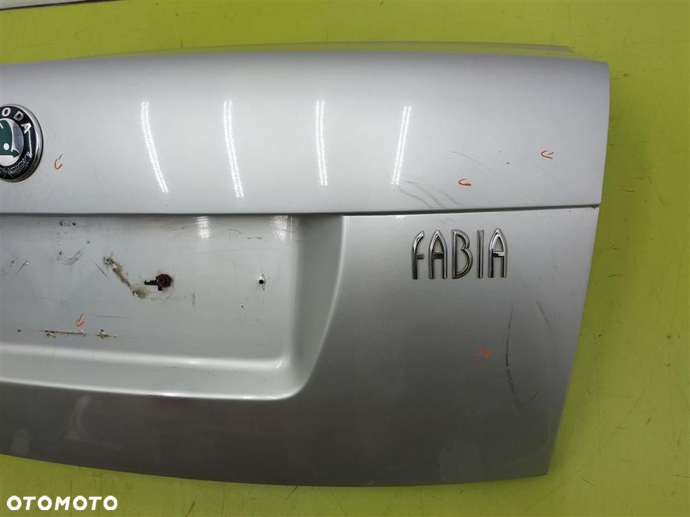 Klapa tył tylna BAGAŻNIKA SKODA FABIA I 1999-2008 SEDAN LF7T SREBRNY - 8