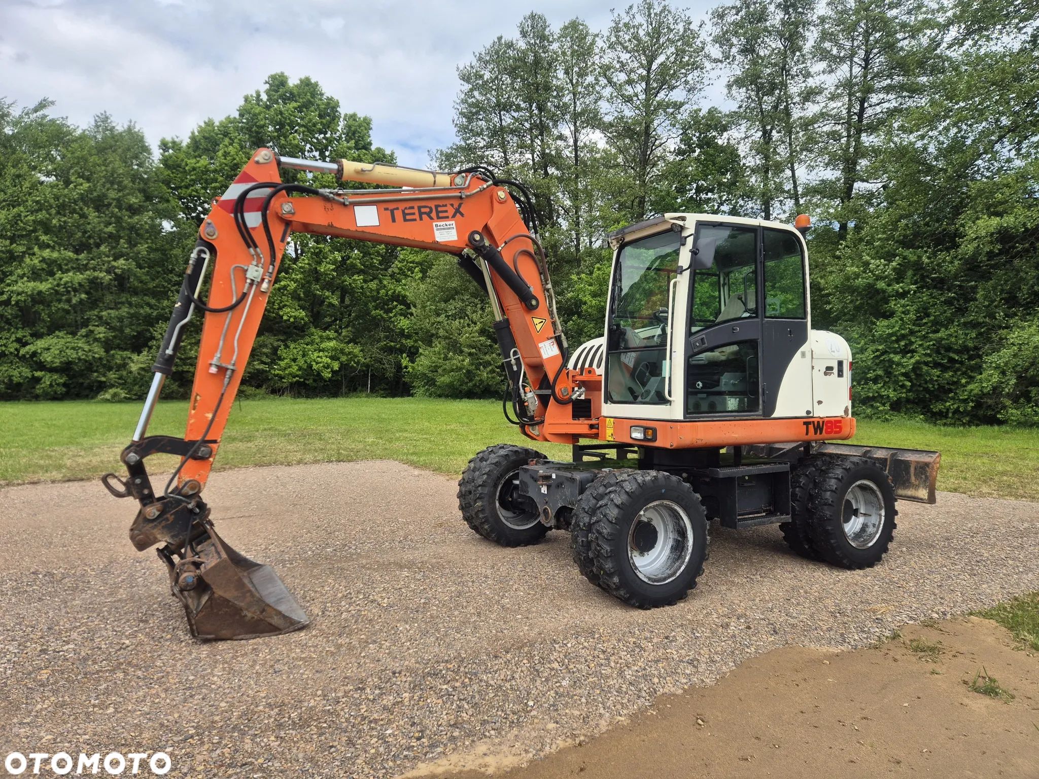 Terex TW85 5500 mth Sprowadzona  Szybkozłącze Koparka Kołowa Łyżka Hydrauliczna - 1