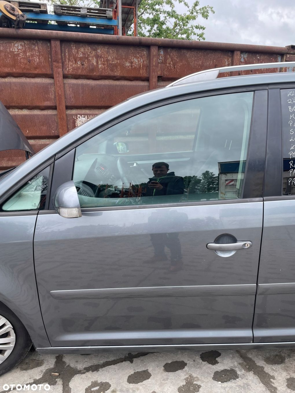 vw touran I drzwi lewe przód przednie kompletne kod lakieru - LD7X - 1
