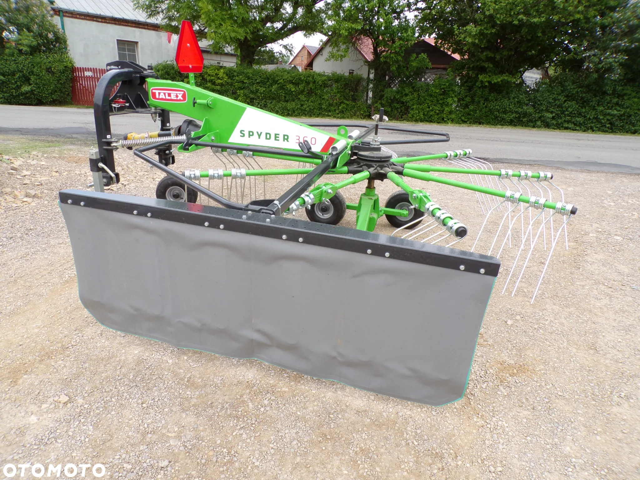 Zgrabiarka karuzelowa 3,6m/tandem/ TALEX / wałek / koło podporowe OD RĘKI transport - 5