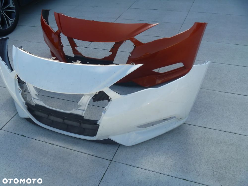 NISSAN MICRA K14 LIFT ZDERZAK PRZEDNI ORYGINAŁ ŁADNY - 2