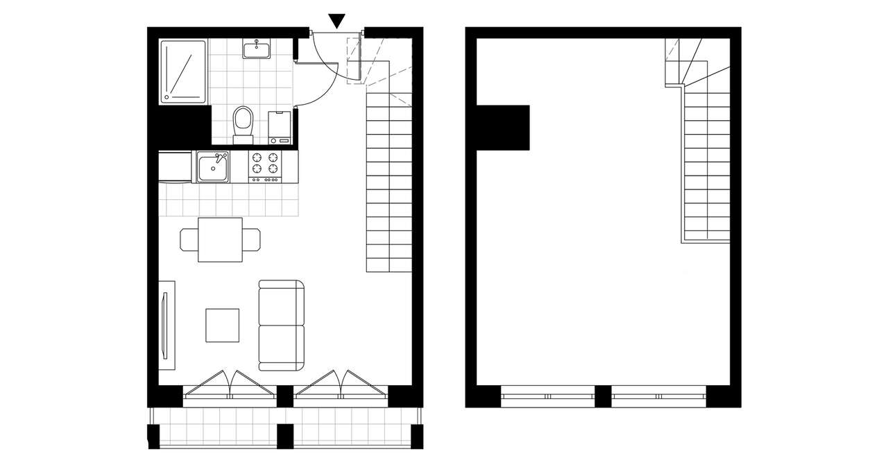 2-pokojowy apartament 50m2 + loggia Bezpośrednio - Pełny obrazek: 3/23