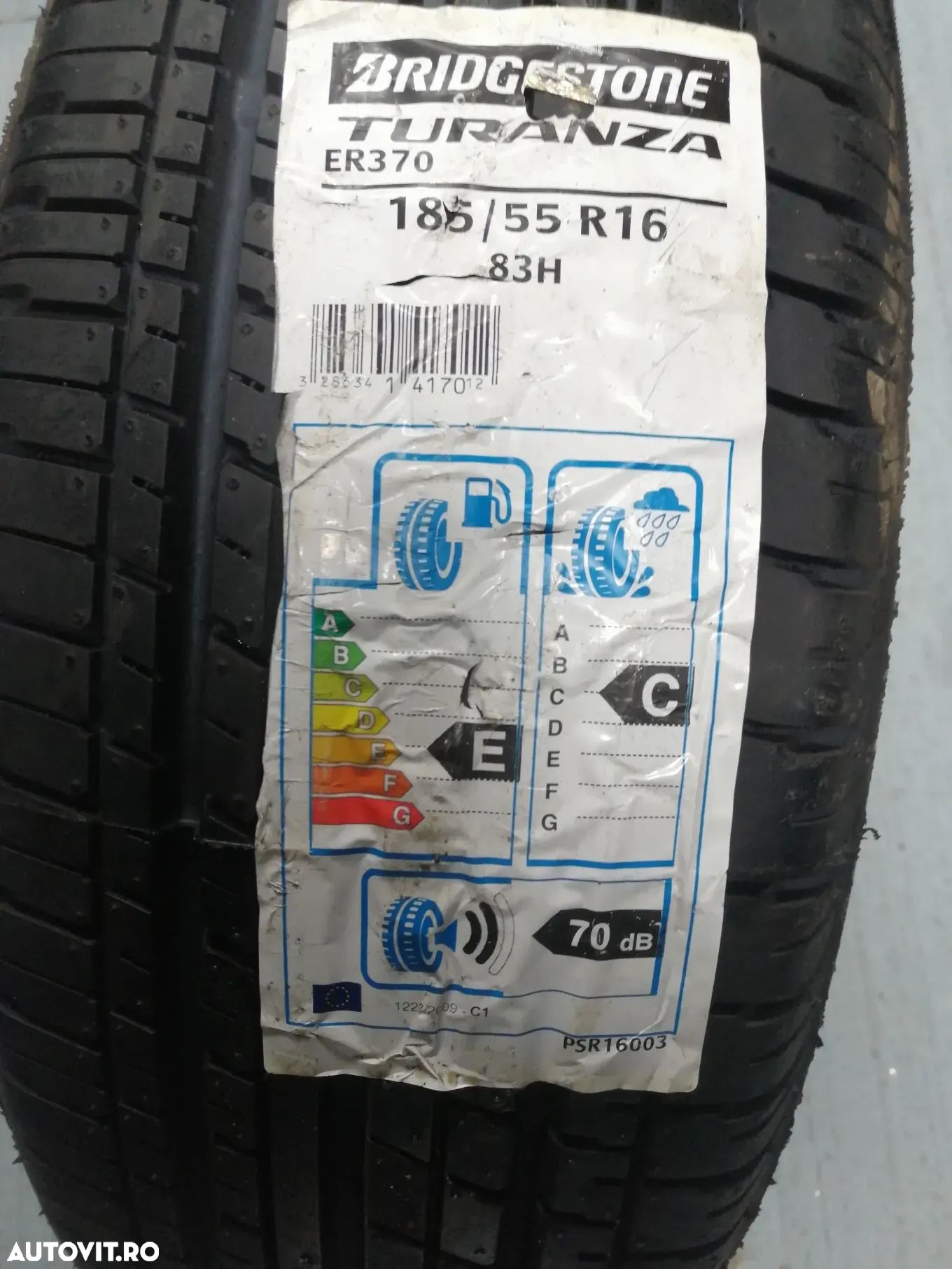 Anvelope noi vara 185/55 R16 BRIDGESTONE Turanza ER370 83H - 1