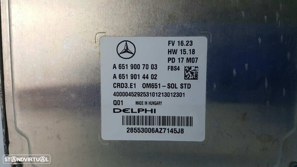 CENTRALINA DO MOTOR UCE MERCEDES CLASE CLA (W117) CLA 200 CDI (117.308) - 3