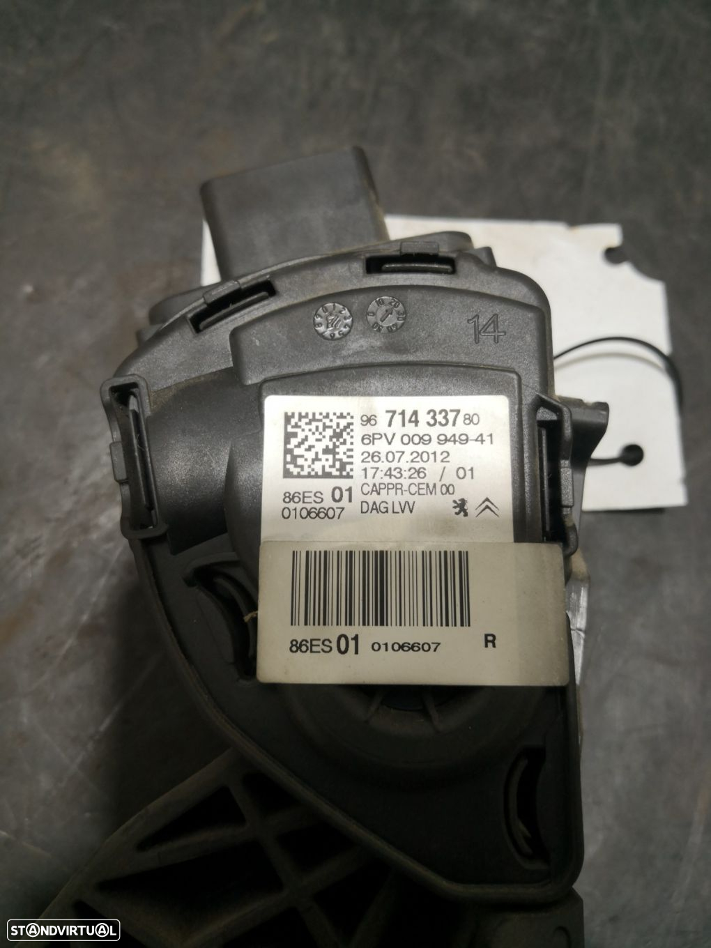 Pedal Potenciometro Acelerador Peugeot 208 I (Ca_, Cc_) - 3