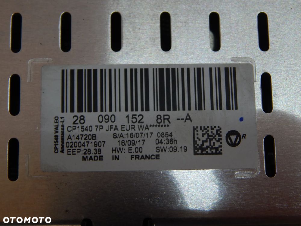 Panel przełącznik ekran wyświetlacz navi Renault Scenic IV 16-22 Łuków części - 6