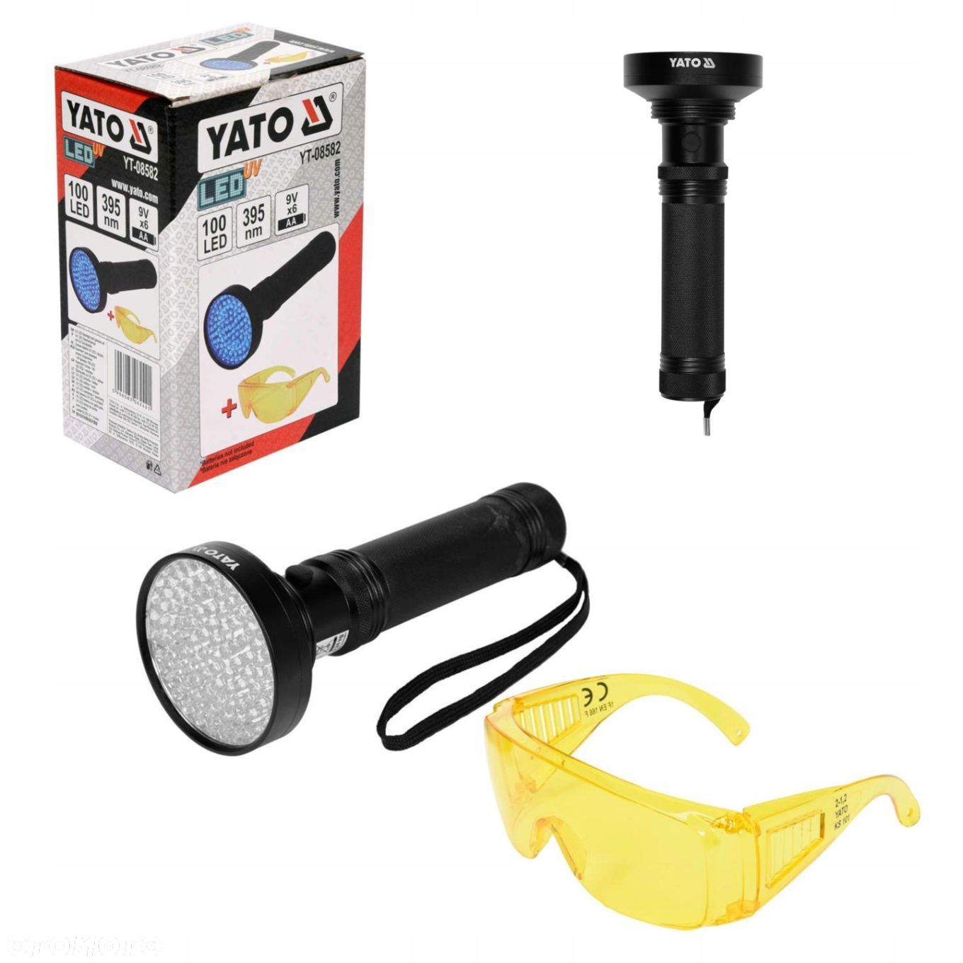 YATO LATARKA UV 100LED TESTER KLIMATYZACJI DO BURSZTYNU  OKULARY YT-08582 - 1