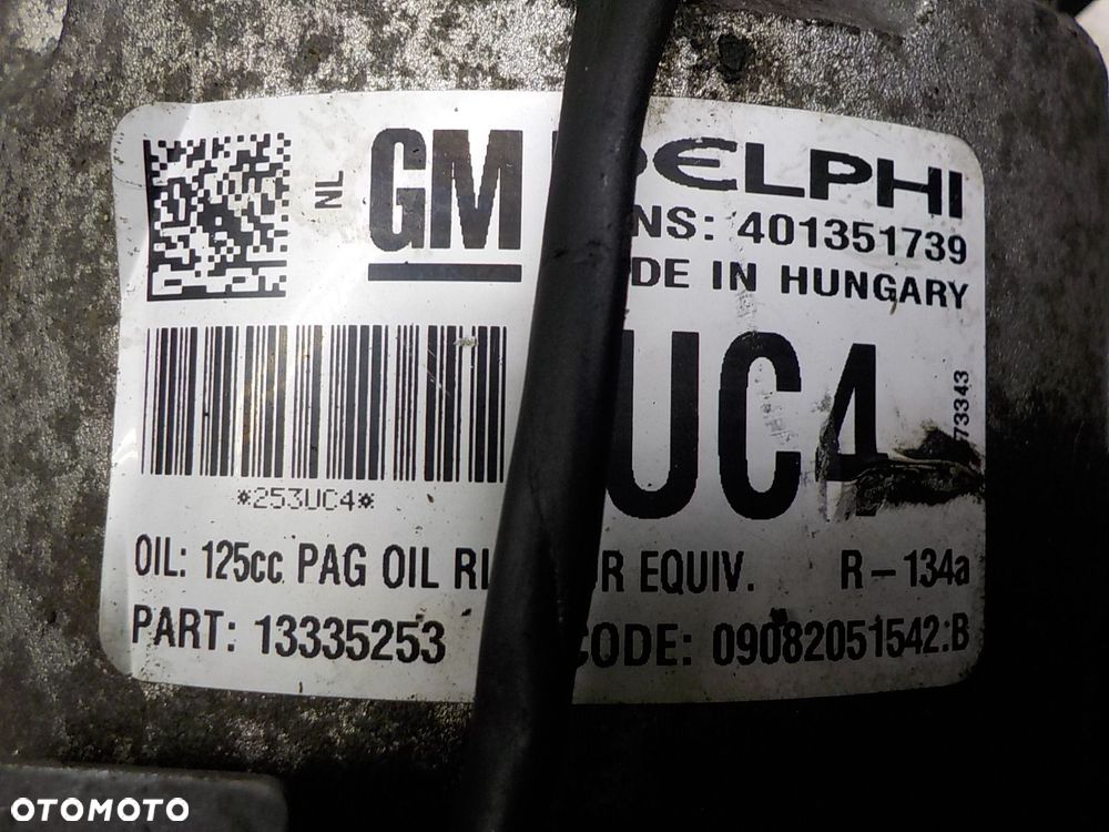 OPEL ASTRA J IV 1.4 SPRĘŻARKA KLIMATYZACJI 401351739 UC4 - 2