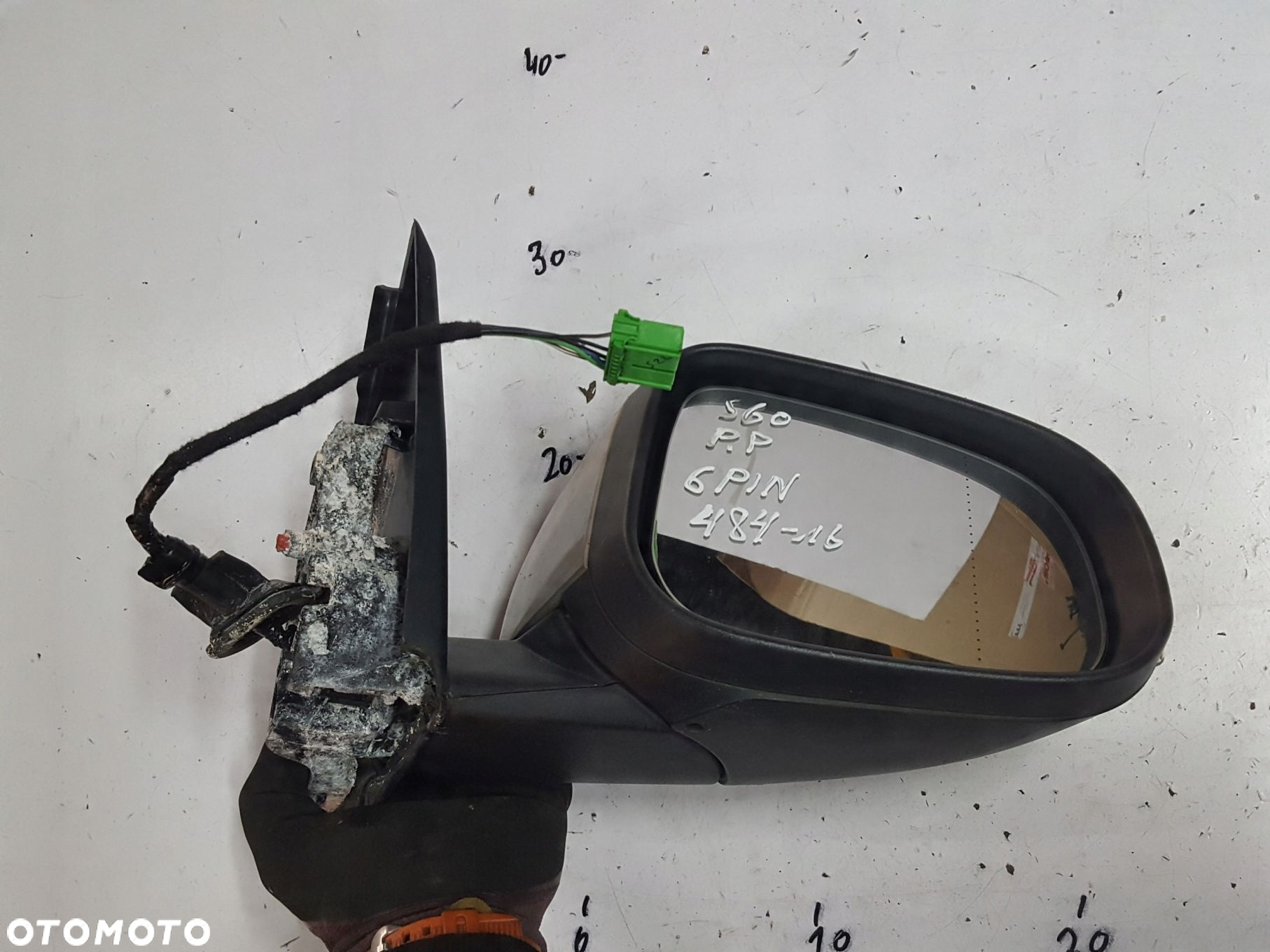VOLVO V60 S60 II 10-13r LUSTERKO PRAWE 6 KABLI 484-16 - 2