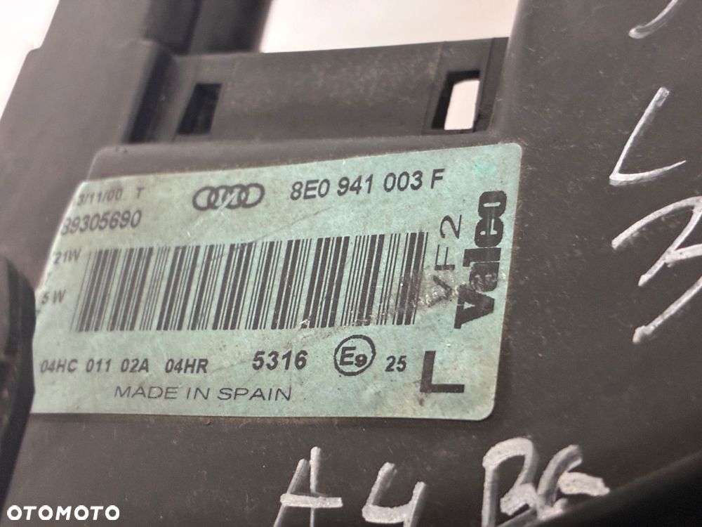 AUDI A4 B6 SOCZEWKA LAMPA PRZÓD PRZEDNIA LEWA  EUROPA 8E0941003F - 3