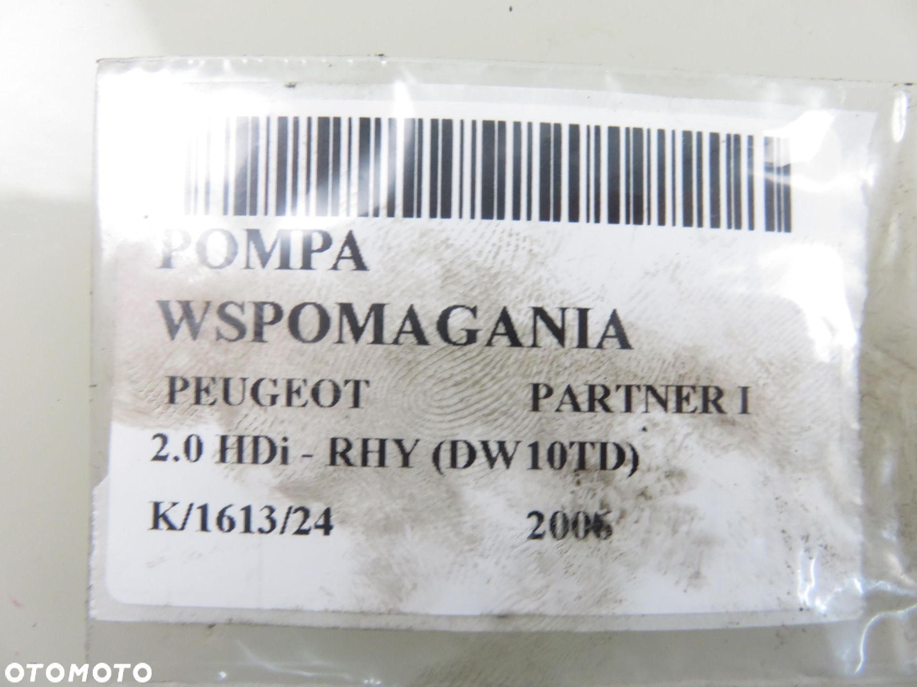 POMPA WSPOMAGANIA PEUGEOT PARTNER I 2.0 HDi 26080330QE 9662129180 - 2