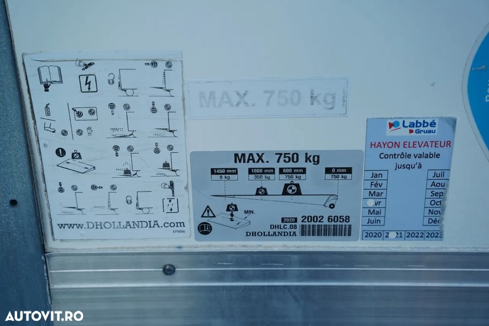Renault MASTER / CONTAINER - 4,3 M / DHOLLANDIA LIFT - 750 KG / IMPORTAT / EURO 6 - 24