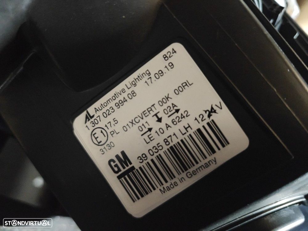 Farol Frente Esquerdo / Otica Esquerda Opel Astra J (P10)  39035871 Al - 6