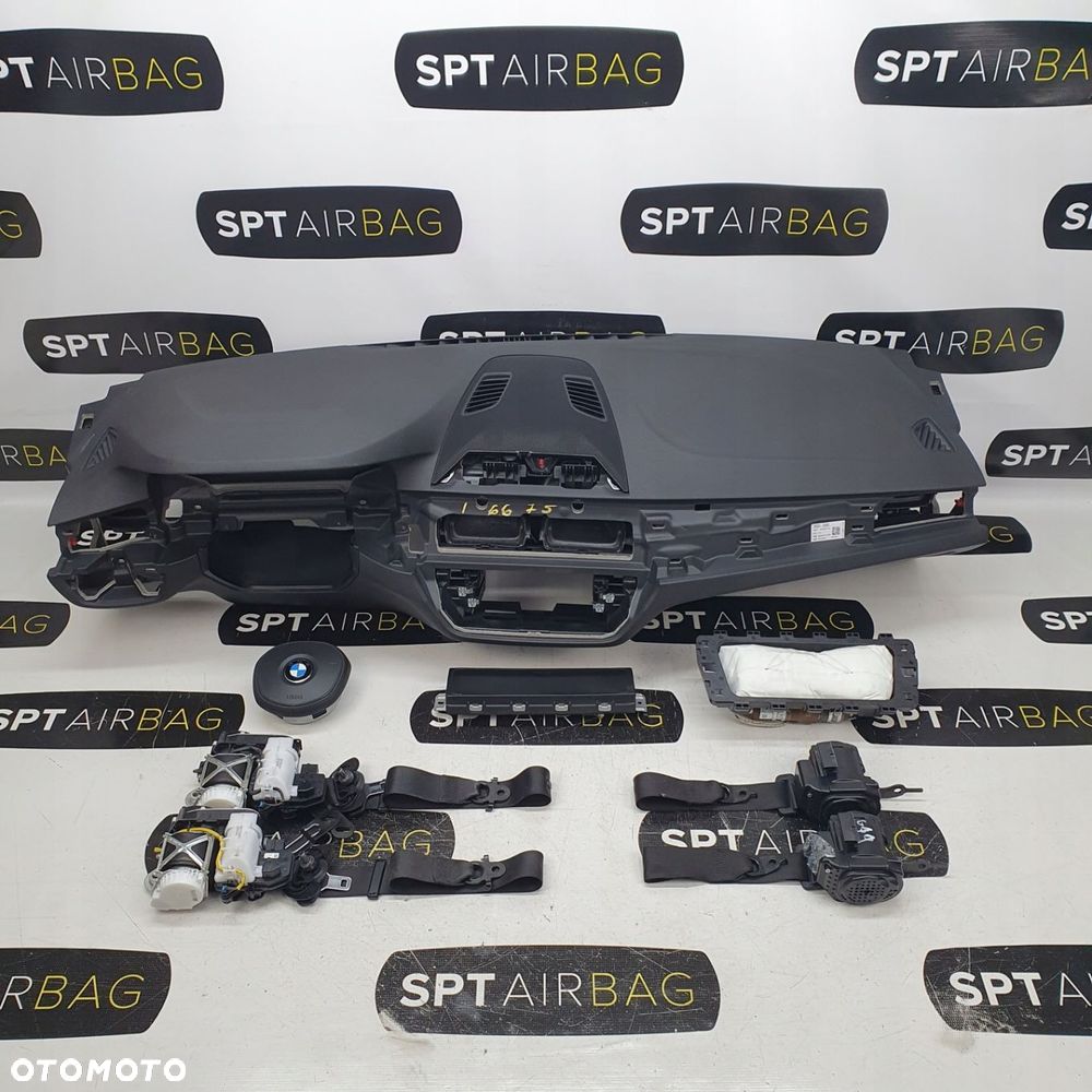 BMW G30 G31 SERIA 5 DESKA ROZDZIELCZA KONSOLA KOKPIT PULPIT PODUSZKI AIRBAG AIR BAG PASY KIT SET - 1