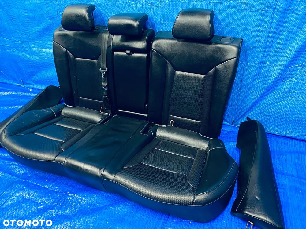 FOTEL FOTELE ŚRODEK KANAPA TYLNA TYŁ TYLNE HYUNDAI I40 KOMBI 13R SKÓRY CZARNE KOMPLET ORYGINAŁ - 7