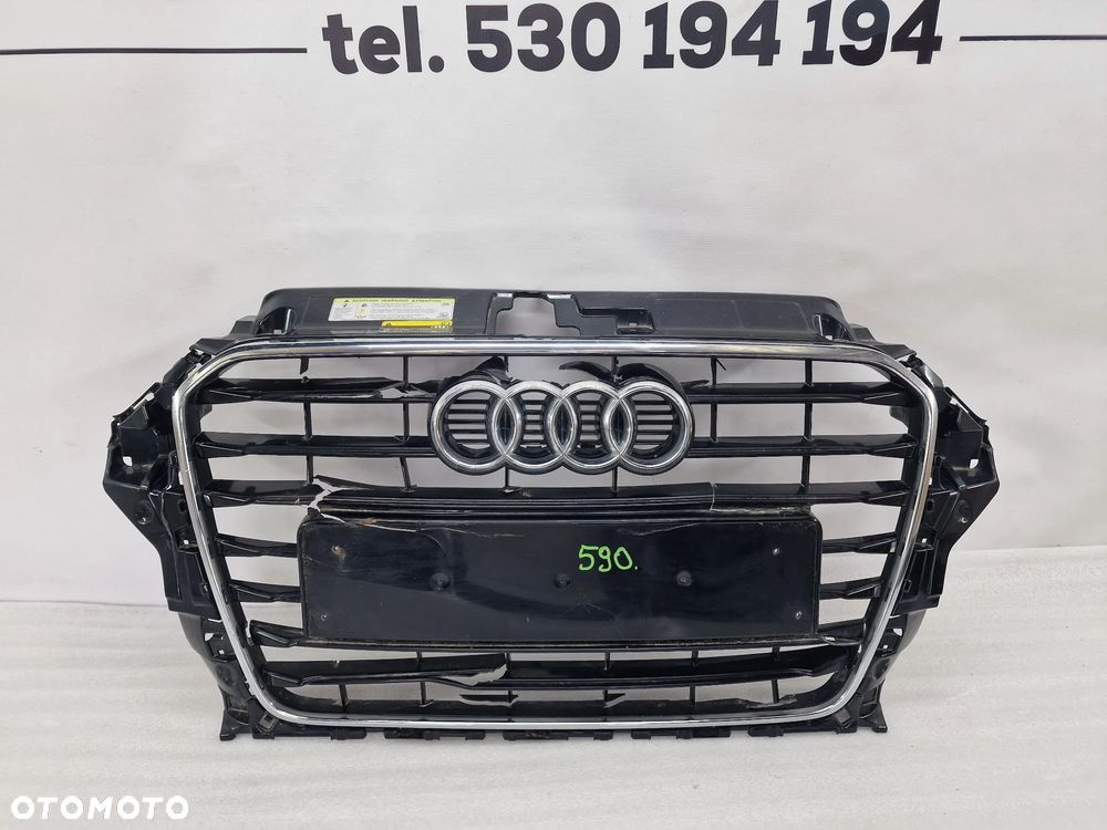 AUDI A3 8V / 8V3 12- CHROM / RAMKA ATRAPY / GRILLA PRZEDNIEGO PRZÓD , NR AUKCJI GL590 - 1