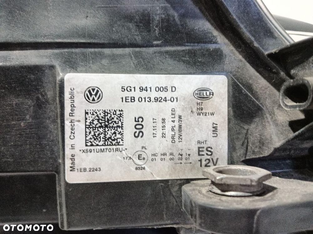 LAMPA PRZÓD PRZEDNIA LEWA VW GOLF VII LIFT 5G1941005d - 13
