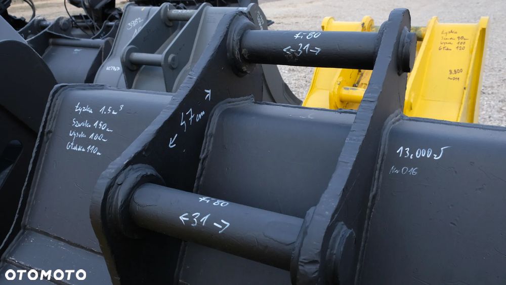 łyżka do koparki 1.5m3 20-28 ton sworznie fi 80mm - 5