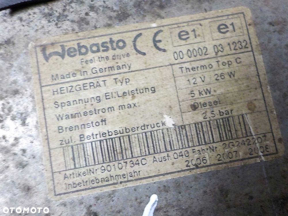 CHRYSLER VOYAGER IV OGRZEWANIE POSTOJOWE WEBASTO 04677706AC - 3