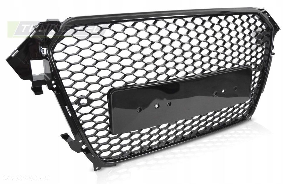 atrapa grill kratka plaster miodu czarna rs s4 look audi a4 b8 8k lift 11- - 2