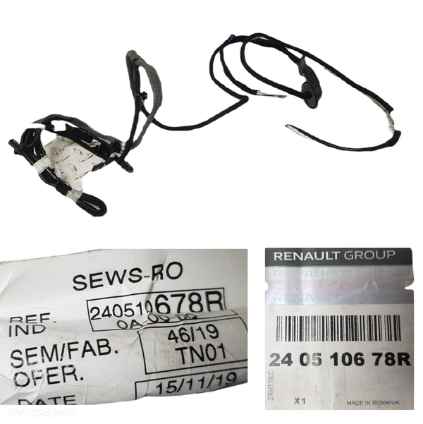 FABRYCZNIE NOWA ORGYINALNA WIĄZKA OKABLOWANIE KLAPY BAGAŻNIKA RENAULT KANGOO II 2 08-20 240510678R
