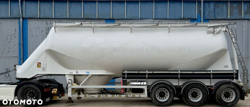 Feldbinder EUT 40.3 CEMENTOWÓZ 3-KOMORY ALUFELGI OSIE BPW OŚ PODNOSZONA HAMULCE TARCZOWE WAGA:5000kg 2008r ŁADNA - 3