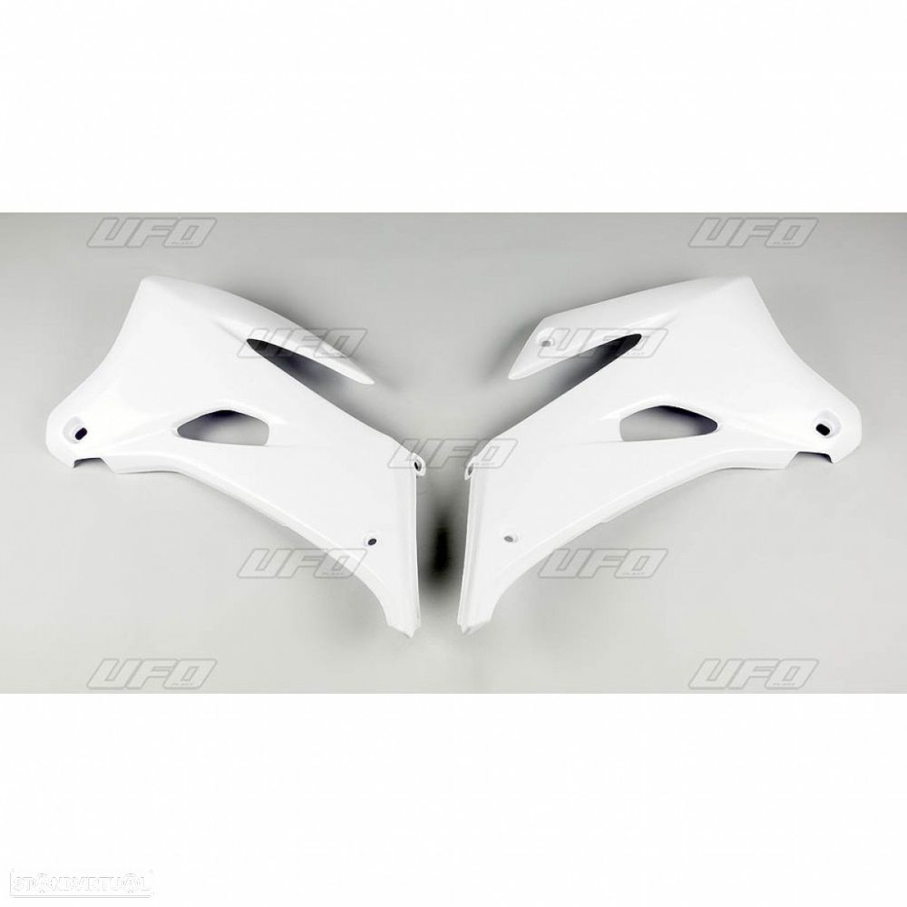 tampas laterais de radiador ufo branco yamaha wr 250 / 450 - 1