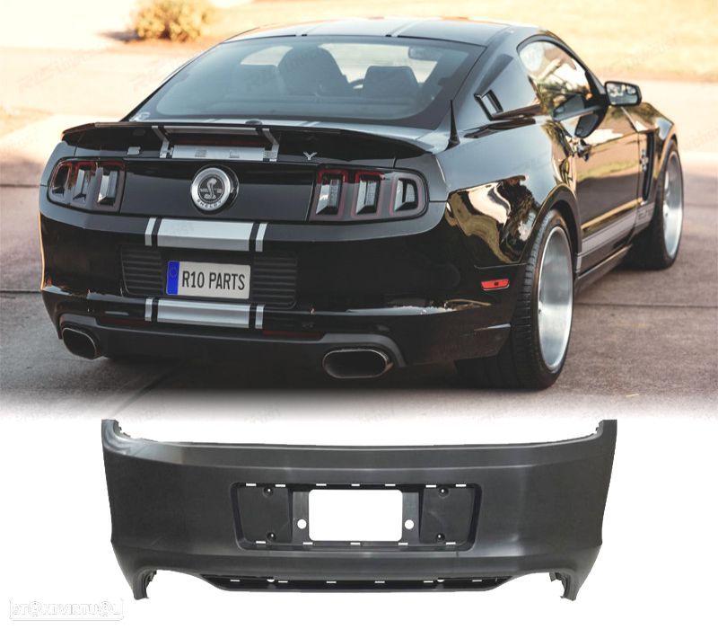 PARA-CHOQUES TRASEIRO FORD MUSTANG V6 GT 10-14 LOOK GT500 - 1