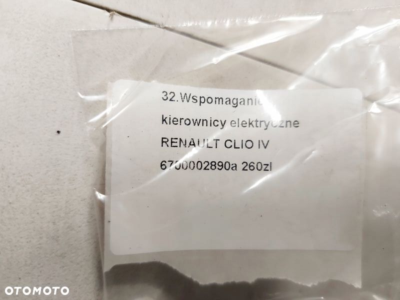 renault clio iv 4 wspomaganie kierownicy elektryczny 488105971r - 2