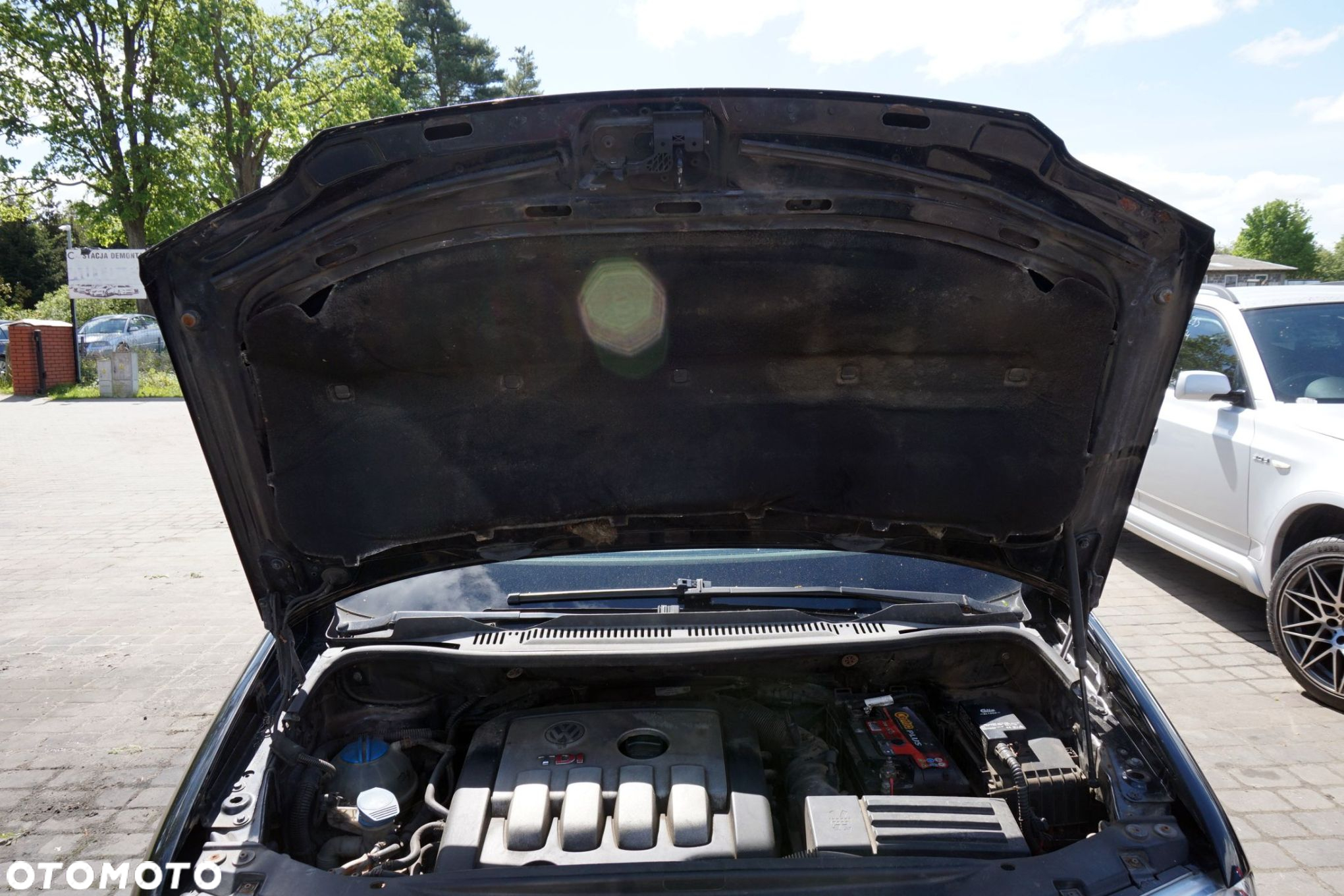 MASKA ZDERZAK BŁOTNIKI LAMPY TOURAN I 1T LC9Z XENON SPRYSKI VOLKSWAGEN 2003-2006 CZARNY PRZÓD KOMPLETNY - 21