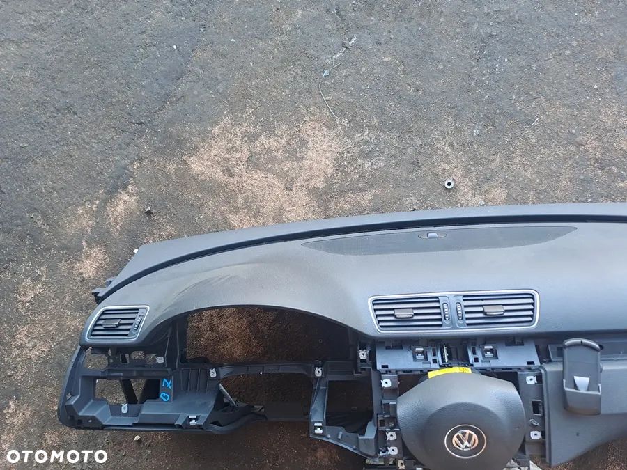 VW PASSAT B7 10- DESKA ROZDZIELCZA AIRBAG PASY KONSOLA - 3