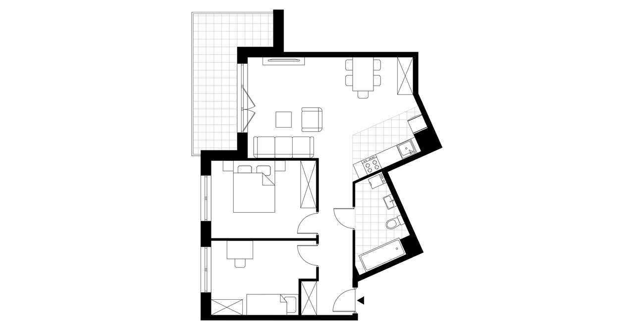 3-pokojowe mieszkanie 58m2 + balkon - Pełny obrazek: 4/24