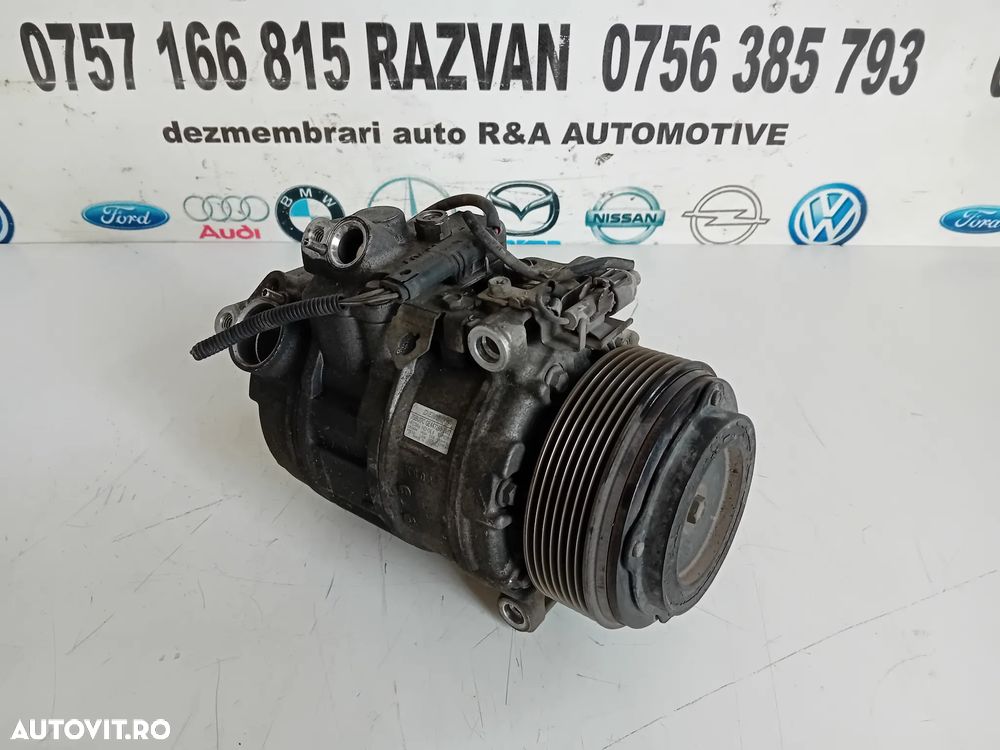 Compresor Clima AC Bmw F10 F11 F01 F02 F07 F06 F12 X5 X6 3.0 D N57 N57D30A Cod 6987890 7 Caneluri - 7