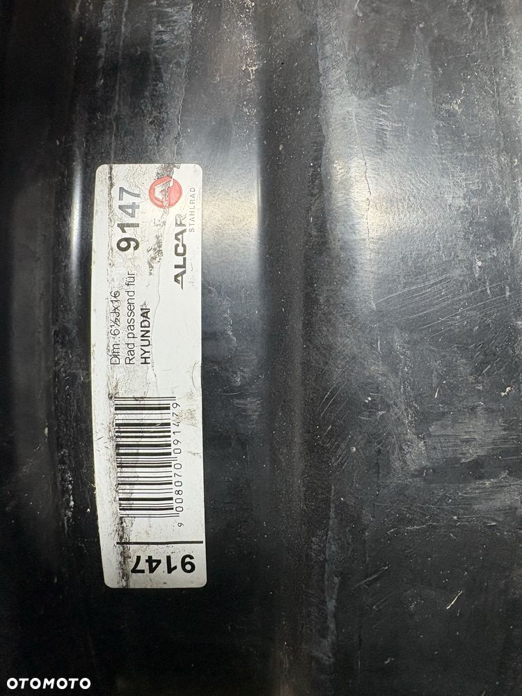 5x114,3 HYNDAI KIA MAZDA 6,5Jx16 ET51 67,1 felgi stalowe ix35 i30 - 5